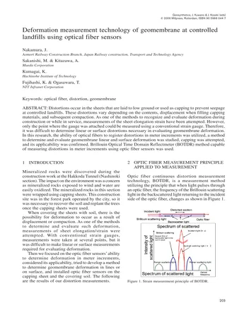 Más sobre Tecnología de Medición de Deformación de Geomembranas en Vertederos Controlados